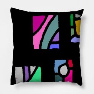 Abstract Art Color Patchwork Design Pillow