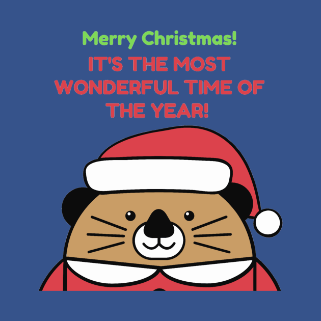Merry Christmas Santa Bear by Christamas Clothing