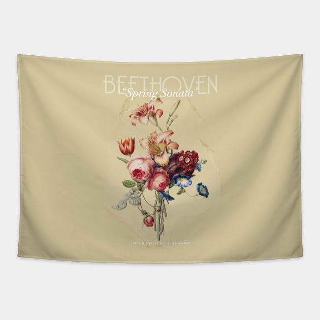 Spring Sonata Beethoven Tapestry by la'lunadraw