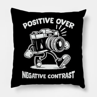 Positive Over Negative Contrast Pillow