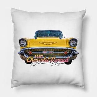 1957 Chevrolet Nomad Station Wagon Pillow