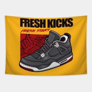 AJ 4 Retro Bred Shoes Tapestry