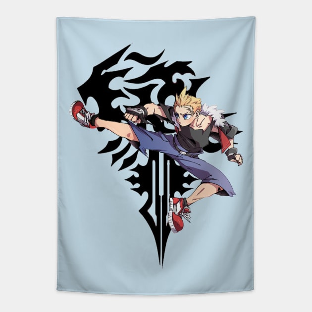 FF8 Zell Logo Negro Tapestry by FranGSal