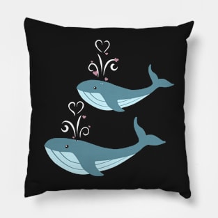 Whales in Love Pillow