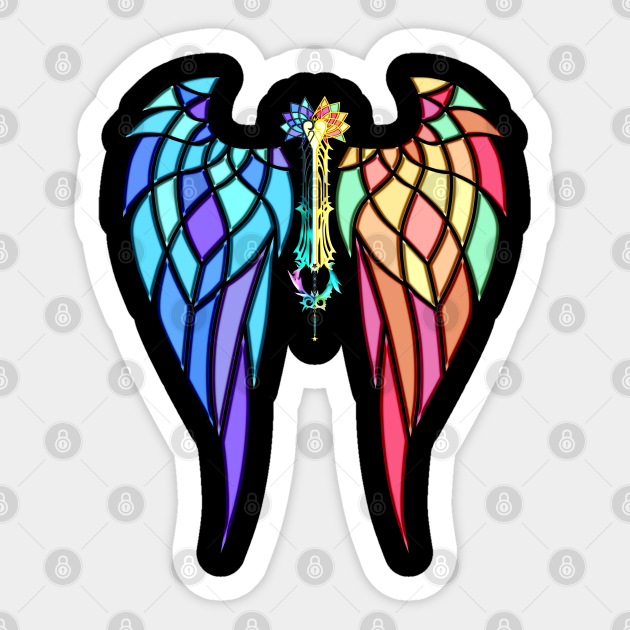 Nightmare S End Mirage Split Glass Wings Kingdom Hearts Sticker Teepublic