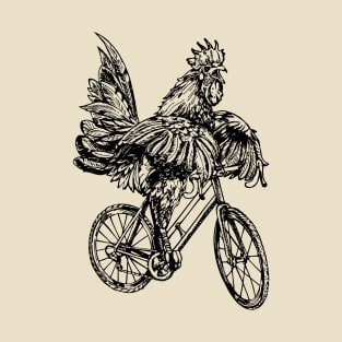 SEEMBO Rooster Cycling Bicycle Bicycling Riding Biking Bike T-Shirt