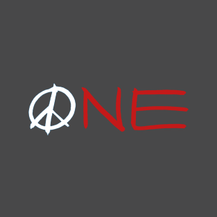 ONE peace sign T-Shirt