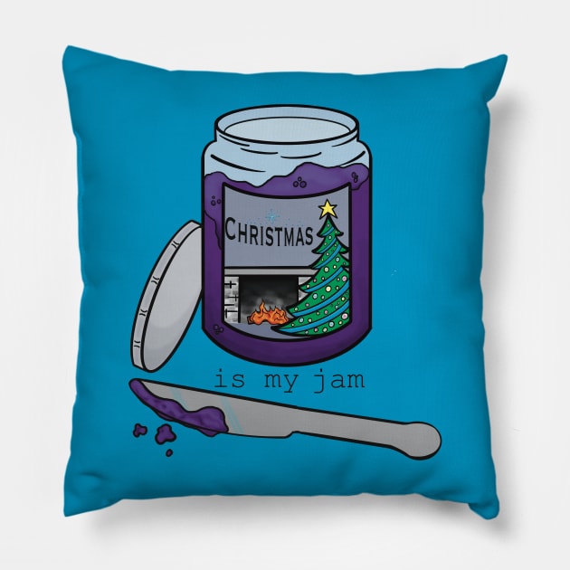Christmas Jam Pillow by Twisted Teeze 