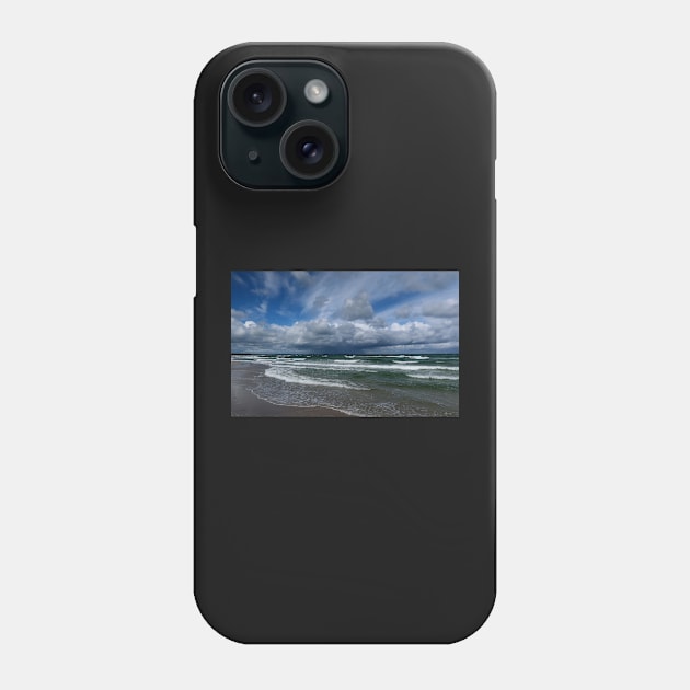 A rough day at the beach Phone Case by Trine