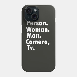 person woman man camera Phone Case