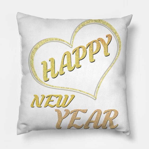 happy new year Pillow by sarahnash