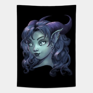 Tiefling girl Tapestry