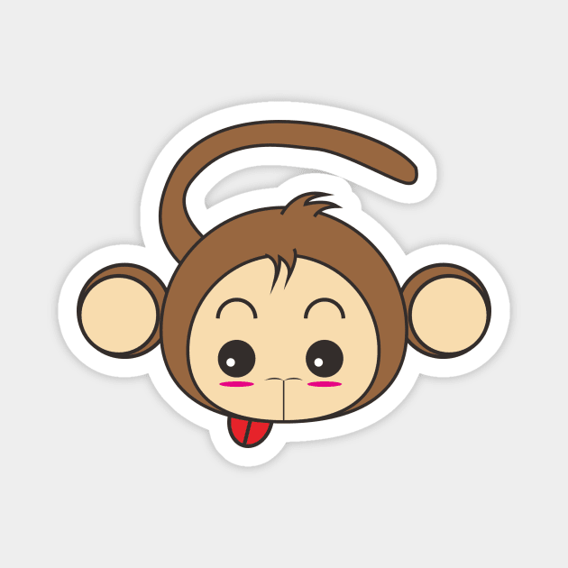 Cute Funny Monkey Magnet by XOZ