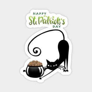 St Patrick's crypto cat Magnet
