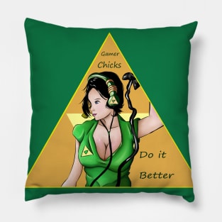 Gamer Chicks Pillow