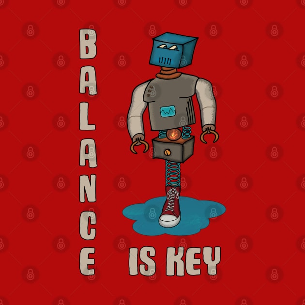 Balance is Key Funny Robot by SunGraphicsLab