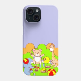 Baby Animals Playing Together Phone Case