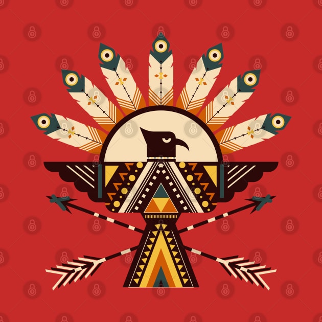 American Indian Eagle Design by PsychoDynamics