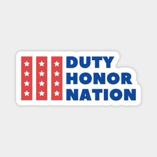 Duty honor nation Magnet