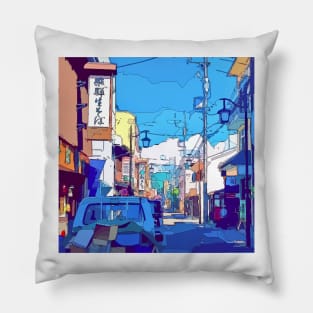 Street in Japan 2 Pillow