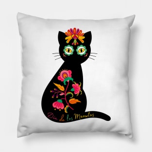 Dia de los Meowtos #3 Pillow