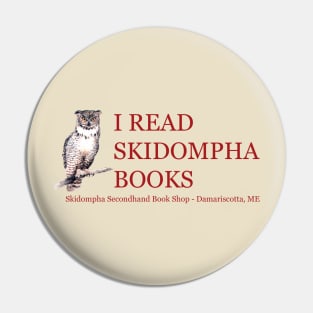 I Read Skidompha Secondhand Books Pin