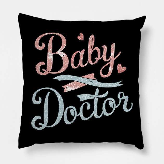 Baby doctor pediatrician Pillow by Spaceboyishere