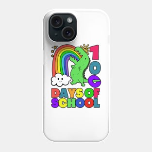 100 days of school trex Phone Case