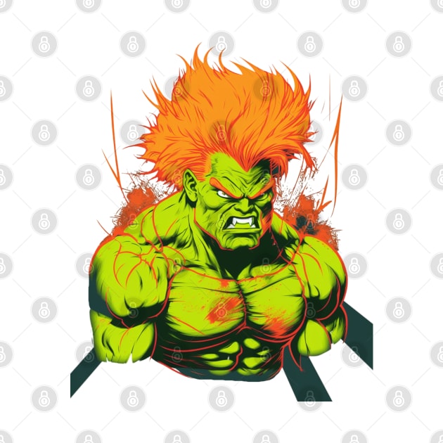 Blanka Street Fighter Design - Original Artwork by Labidabop