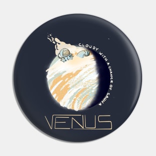 Astronaut manatee in space: Venus Pin