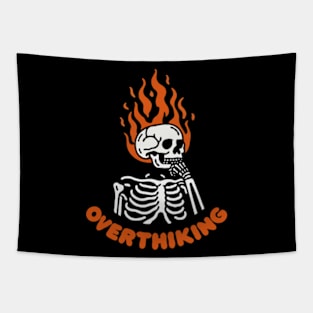 Skeleton Overthinking Tapestry