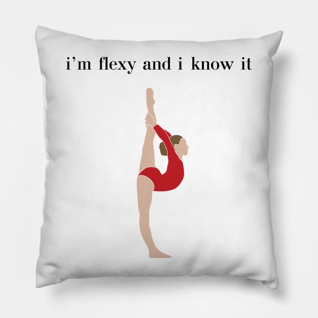 Flexy and I know it Pillow by Flipflytumble