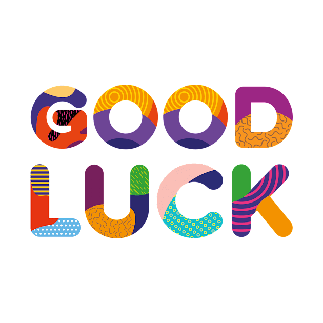 Good Luck Colorful Text by funfun