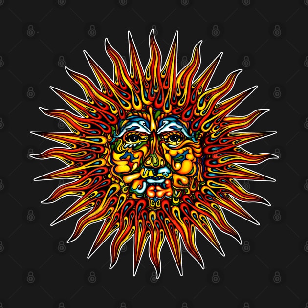 Psychedelic Sun by sandersart