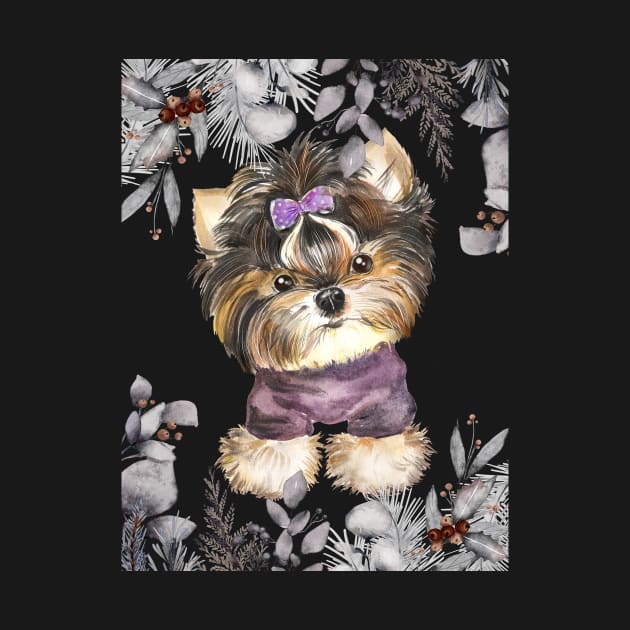 Cute Yorkshire terrier by Athikan