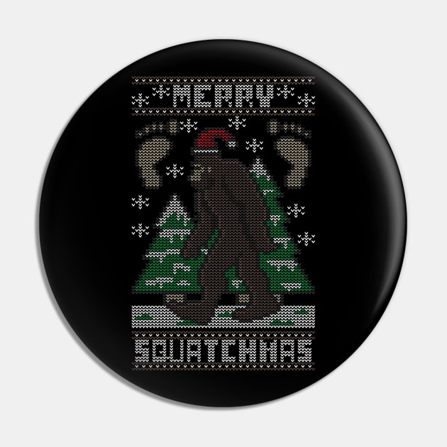 Merry Squatchmas Pin by jrberger