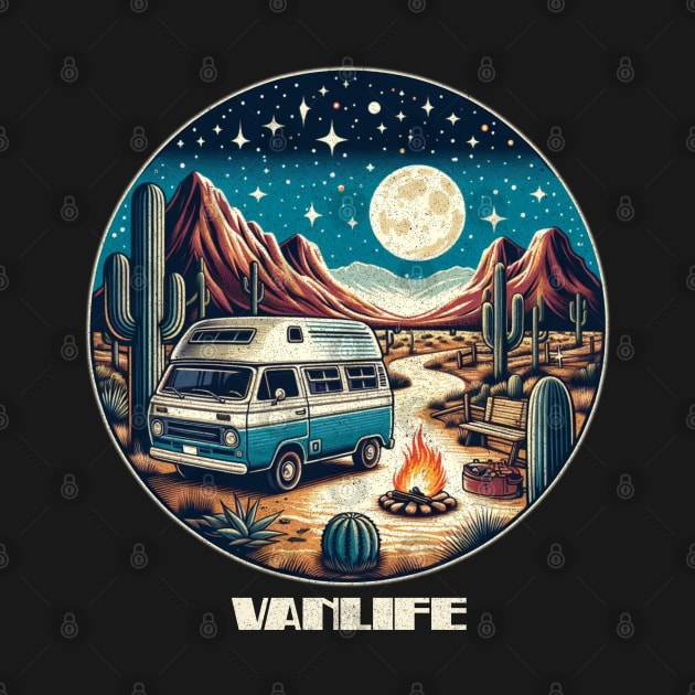 Desert Vanlife night sky by Tofuvanman