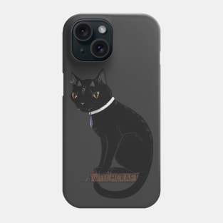 Three-Eyed Black Cat Learning Witchcraft Phone Case