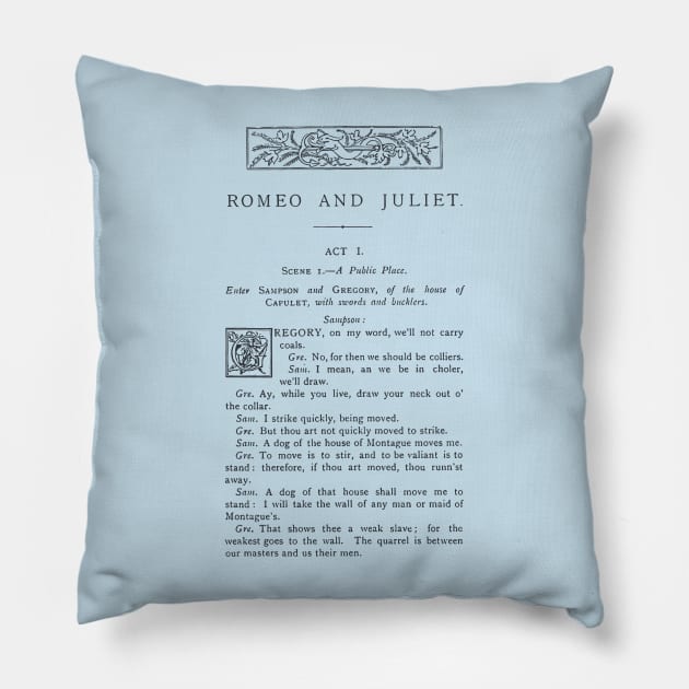 Shakespeare renaissance poet bookish English teacher Pillow by OutfittersAve