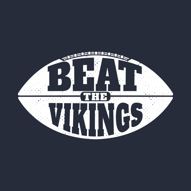 Beat the Vikings // Vintage Football Grunge Gameday by SLAG_Creative