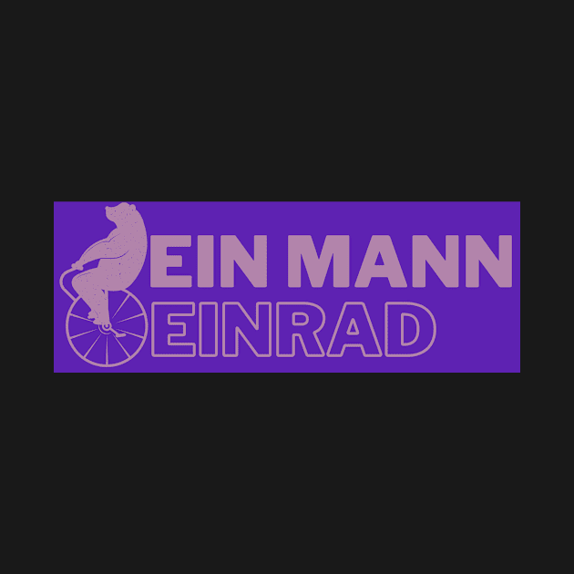 Bär - Ein Mann Einrad Artist Zirkus Design by Maggini Art