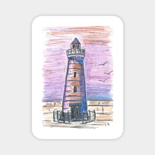 Lighthouse in oil pastel Magnet