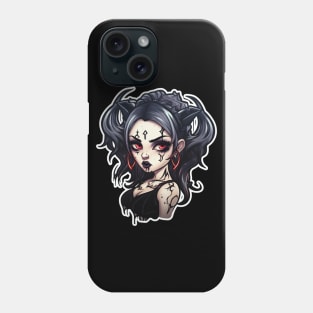 Inked Goth Girl Demon Phone Case