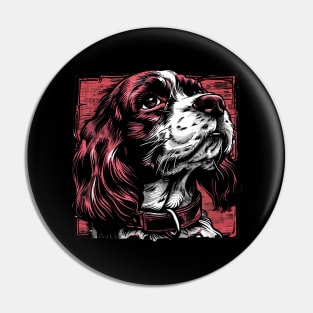 Retro Art Boston Terrier Dog Lover Pin