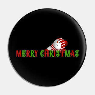 Merry Chistmas with Snowman Pin