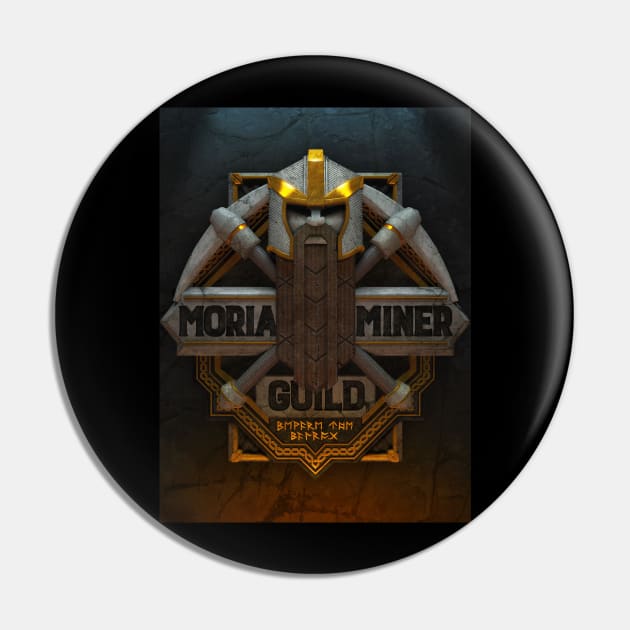 Moria Miner Guild (Poster) Pin by CoryFreemanDesign