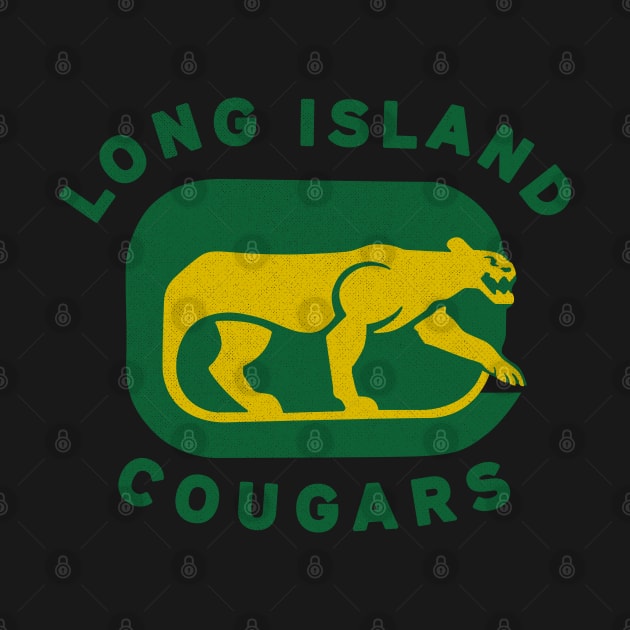 Vintage Long Island  Cougars Hockey by LocalZonly