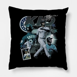 Ken Griffey Jr. Retro Collage Pillow