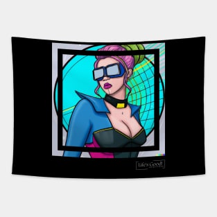 girl ciberpunk Tapestry