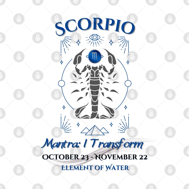 Zodiac Scorpio Mantra by Mazzlo Shop